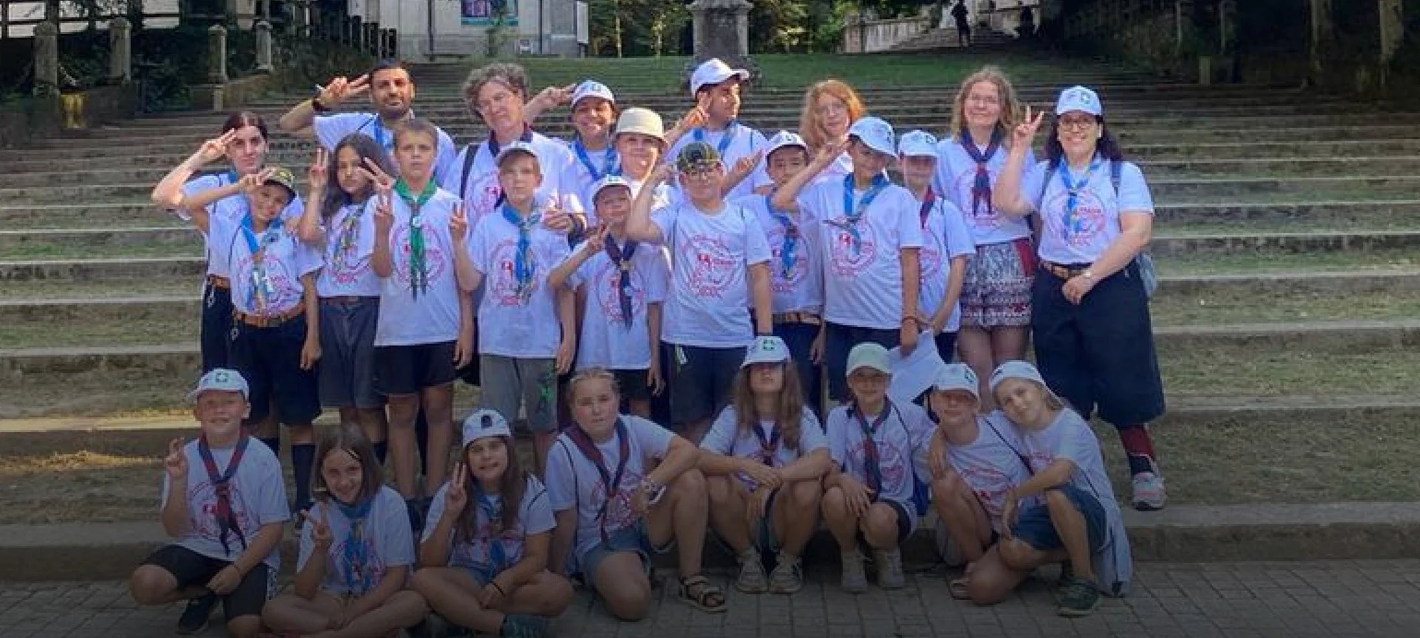 The Plast members attended camp in Italy